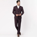 Men's Poly Viscose Shawl Collar Suit